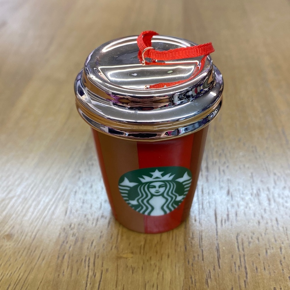 Starbucks Red, Brown and White Starbucks Porcelain cup